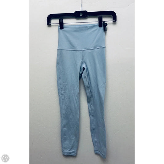 Athletic Leggings By Lululemon In BLUE ,Size: 0