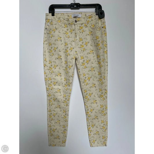 Jeans Skinny By Judy Blue In Floral Print, Size: 10