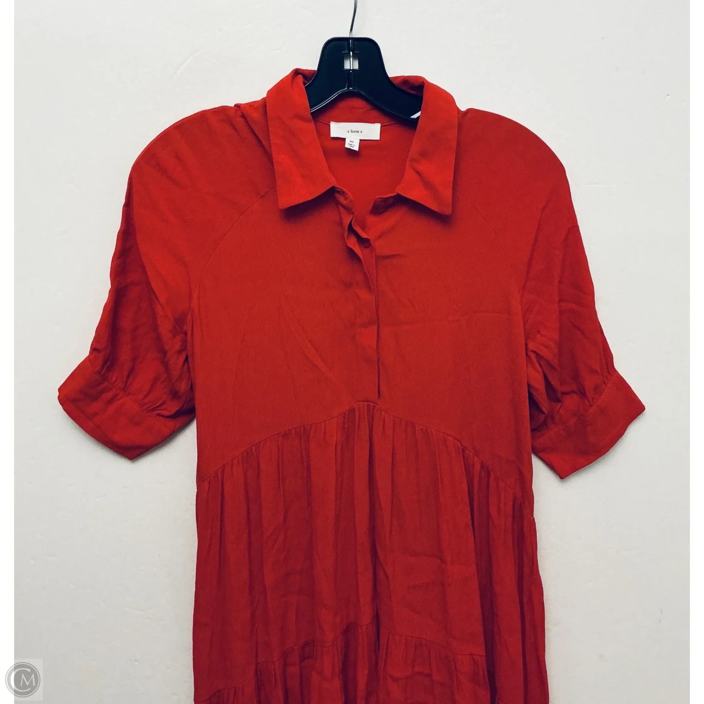 Dress Casual Maxi By A Loves A In Red, Size: Xs