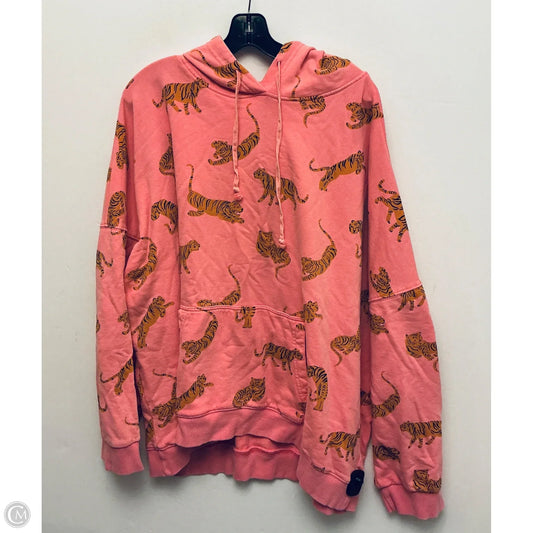 Sweatshirt Hoodie By Easel In Pink, Size: 2x