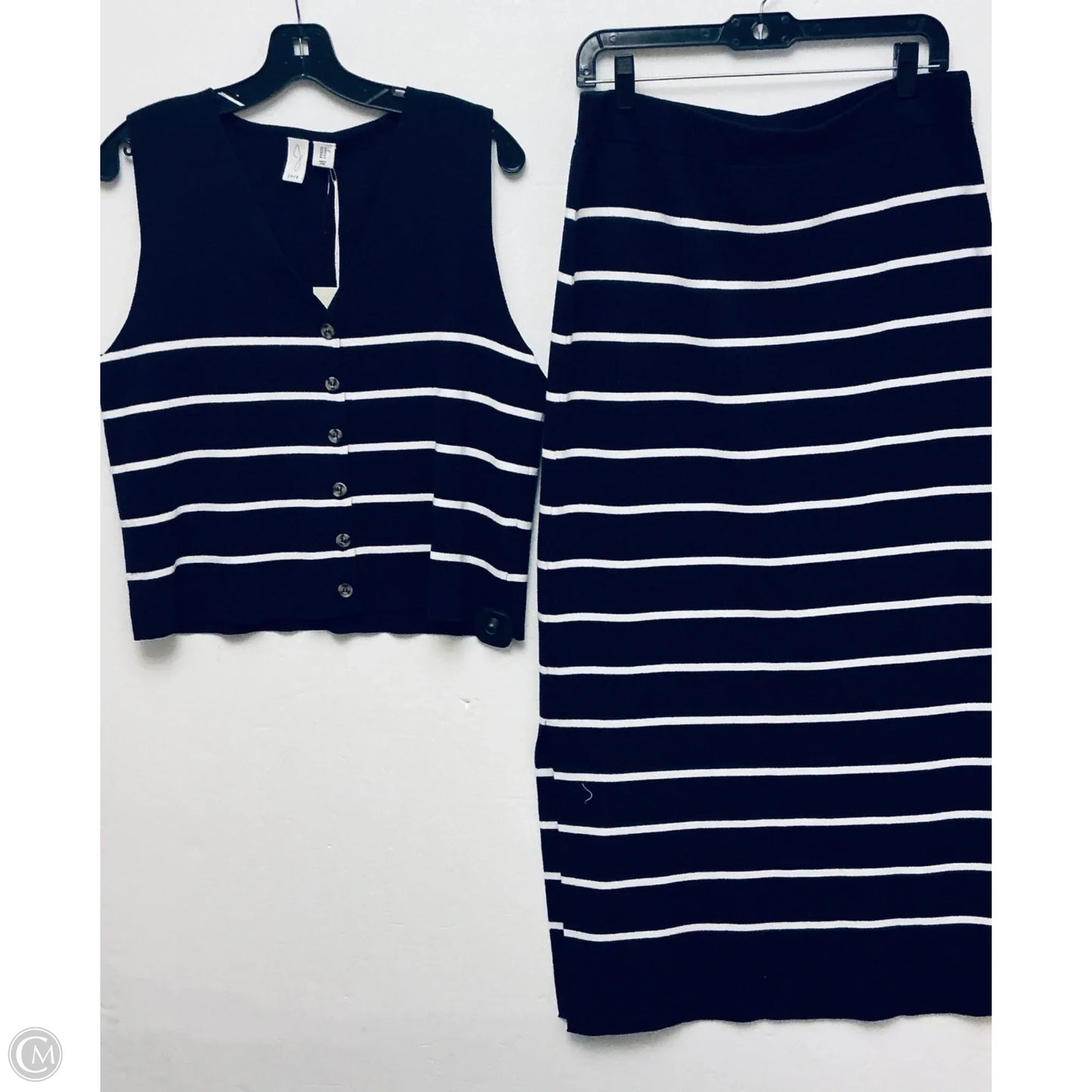 Skirt Set 2pc By Joie In Navy, Size: Xl