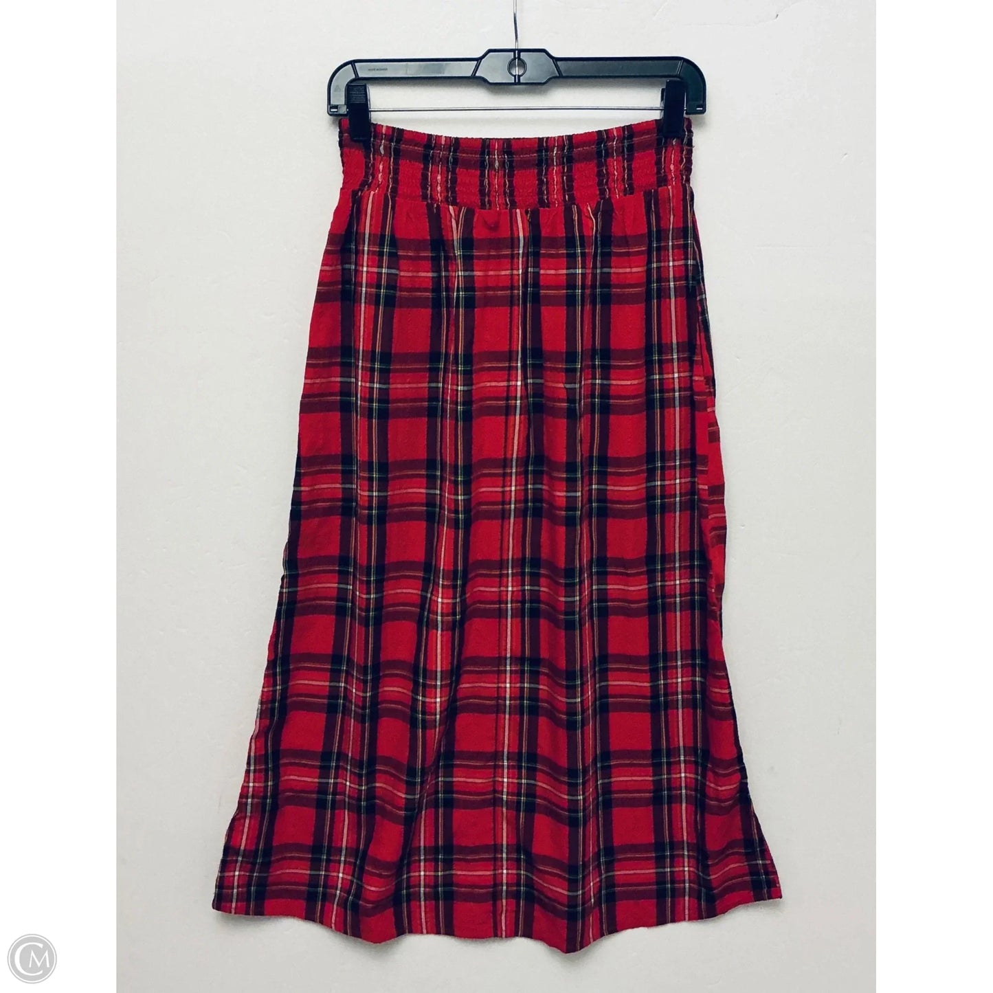 Skirt Midi By Old Navy In Plaid Pattern, Size: S