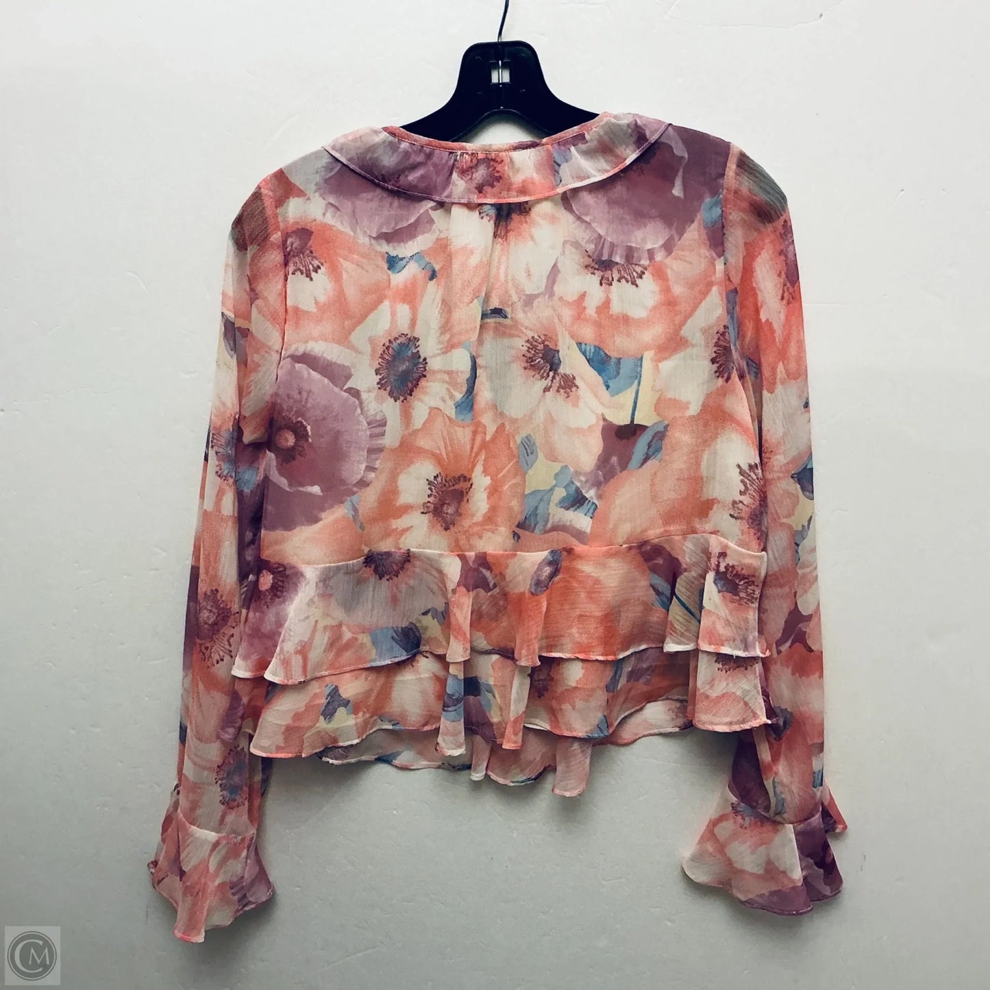 Top Long Sleeve By Vici In Floral Print, Size: Xs