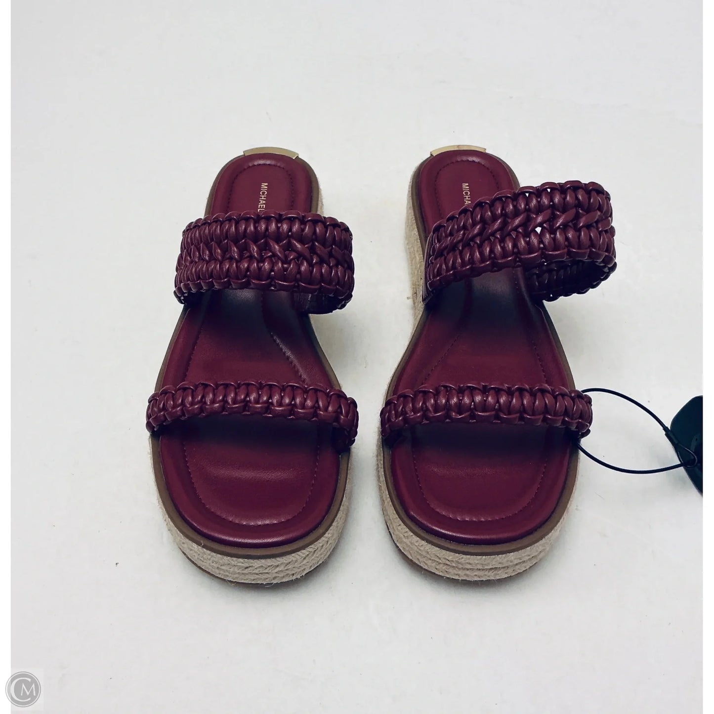 Sandals Designer By Michael Kors In Maroon, Size: 10