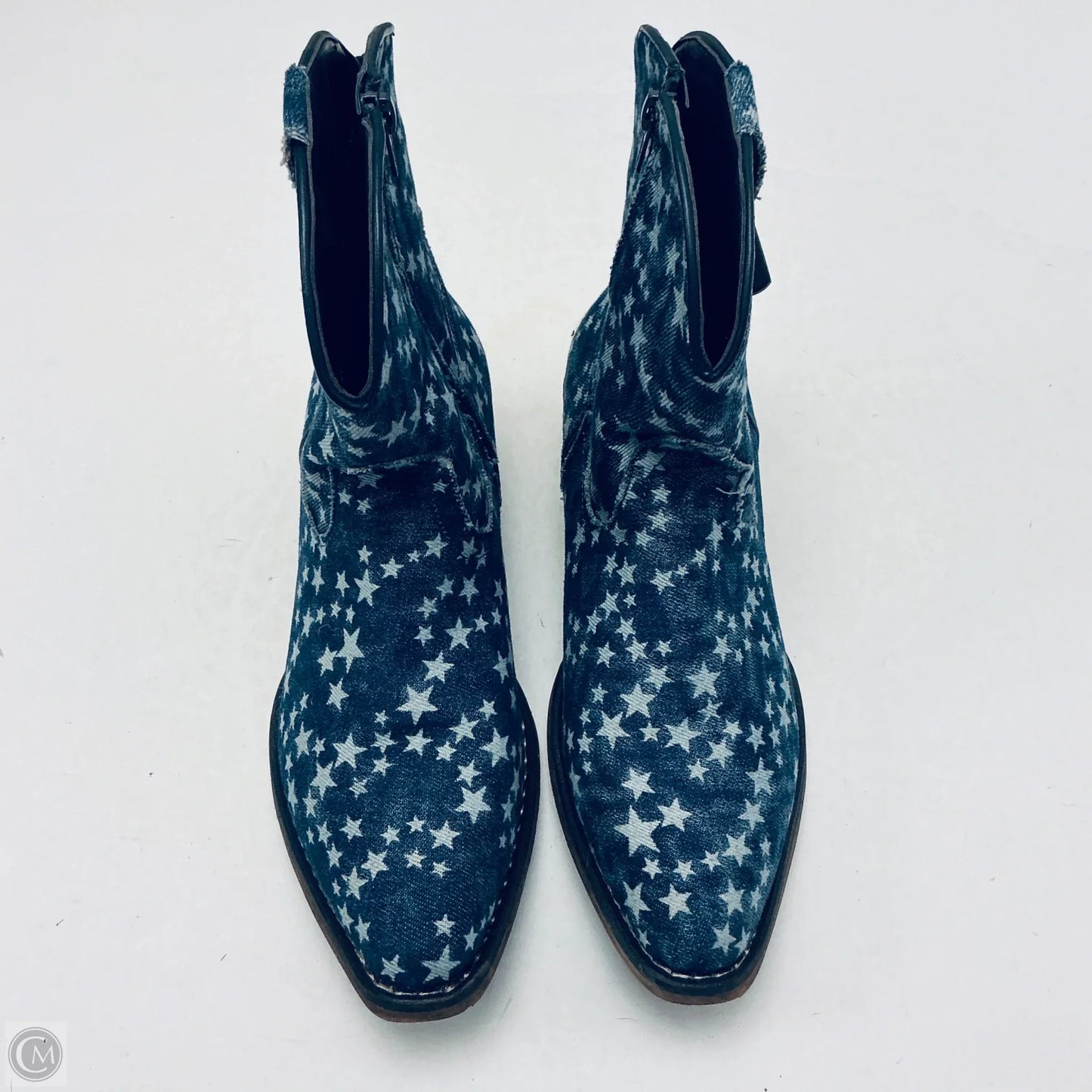 Boots Western By Roper In Blue & White, Size: 9.5
