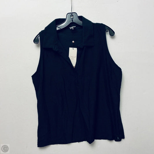 Top Sleeveless By Calia In Black, Size: Xxl