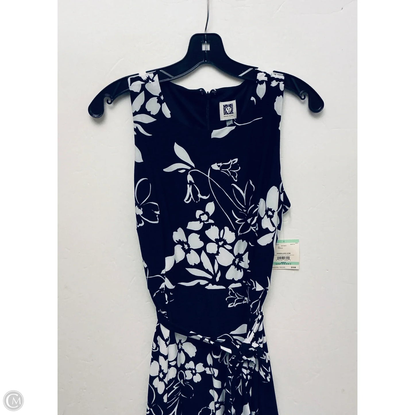 Dress Work By Anne Klein In Navy, Size: 8