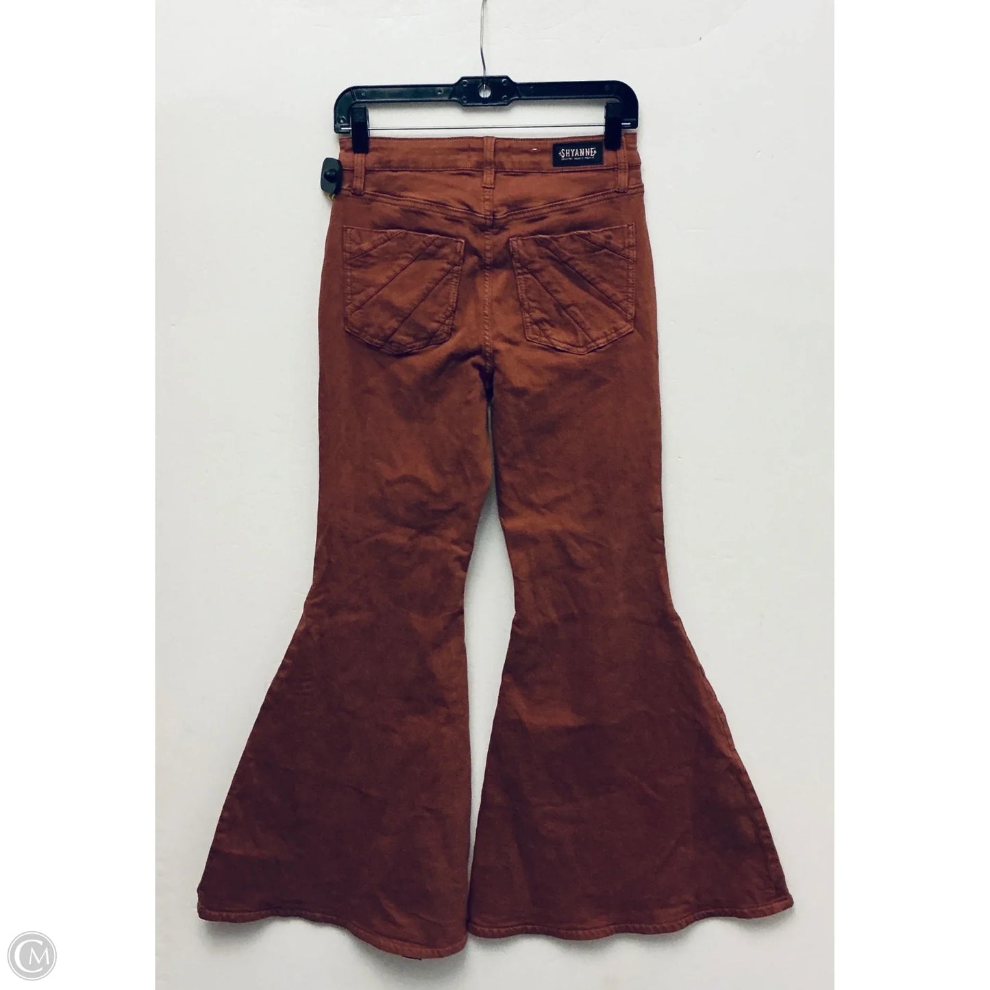 Jeans Flared By Shyanne In Orange Denim, Size: 8