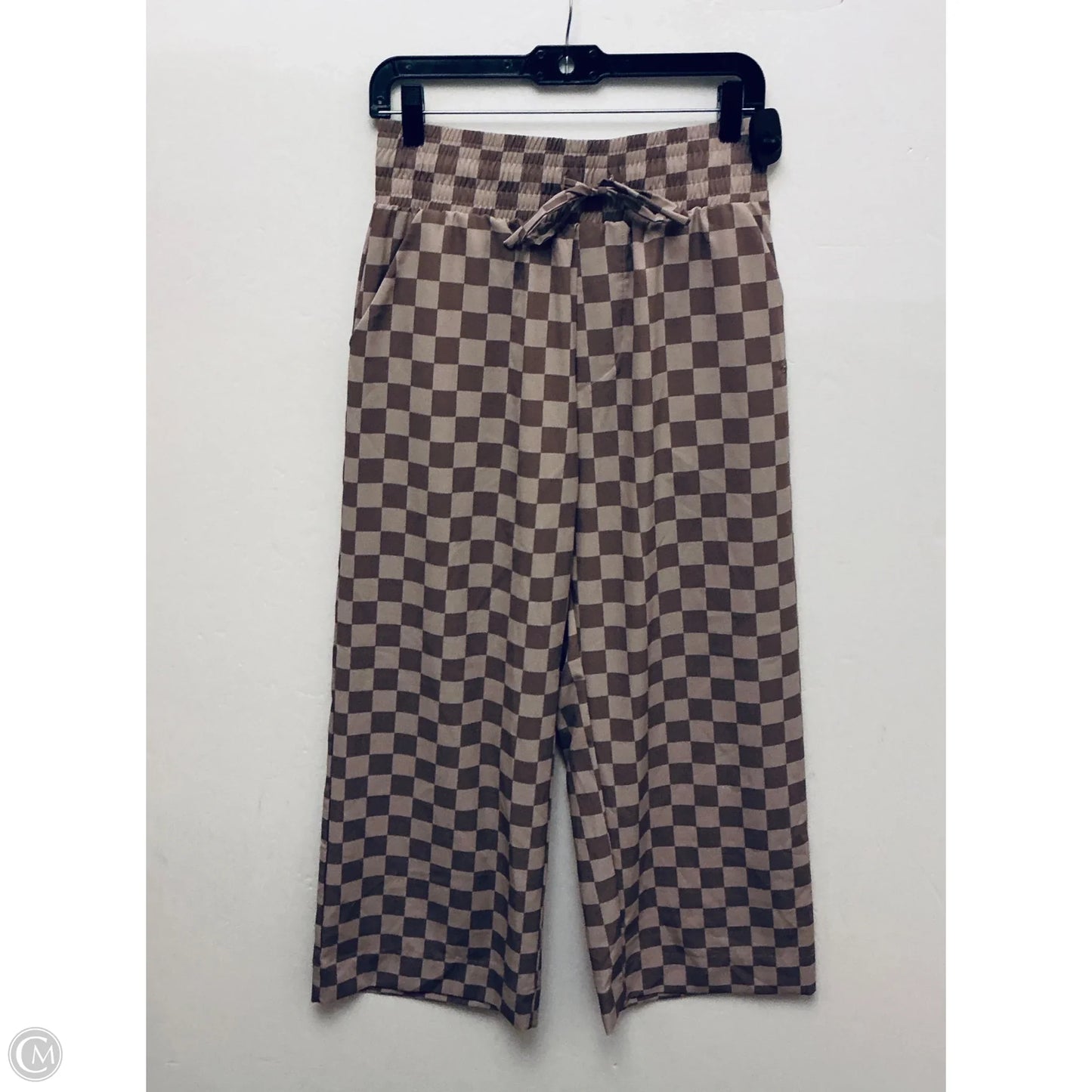 Pants Wide Leg By Albion In Checkered Pattern, Size: M