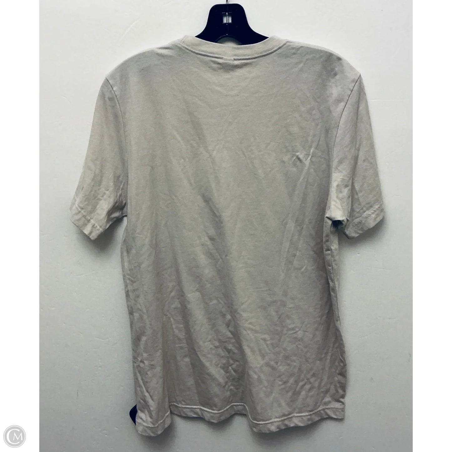 Top Short Sleeve Basic By Clothes Mentor In Tan, Size: L