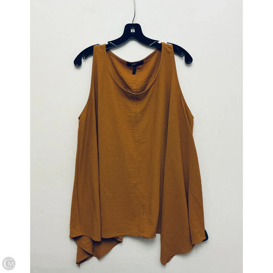 Top Sleeveless By Clothes Mentor In Brown, Size: L