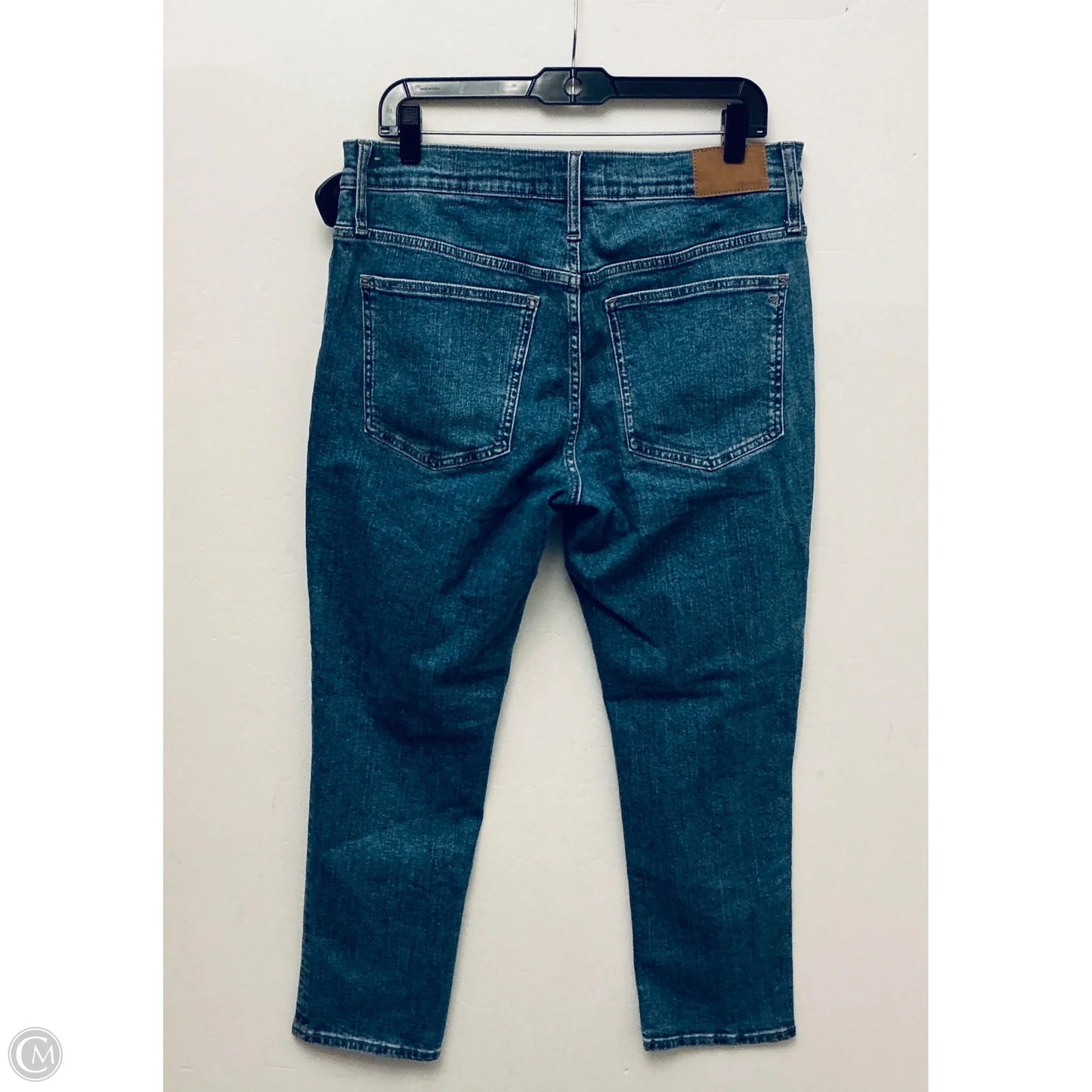 Jeans Straight By Madewell In Blue Denim, Size: 10