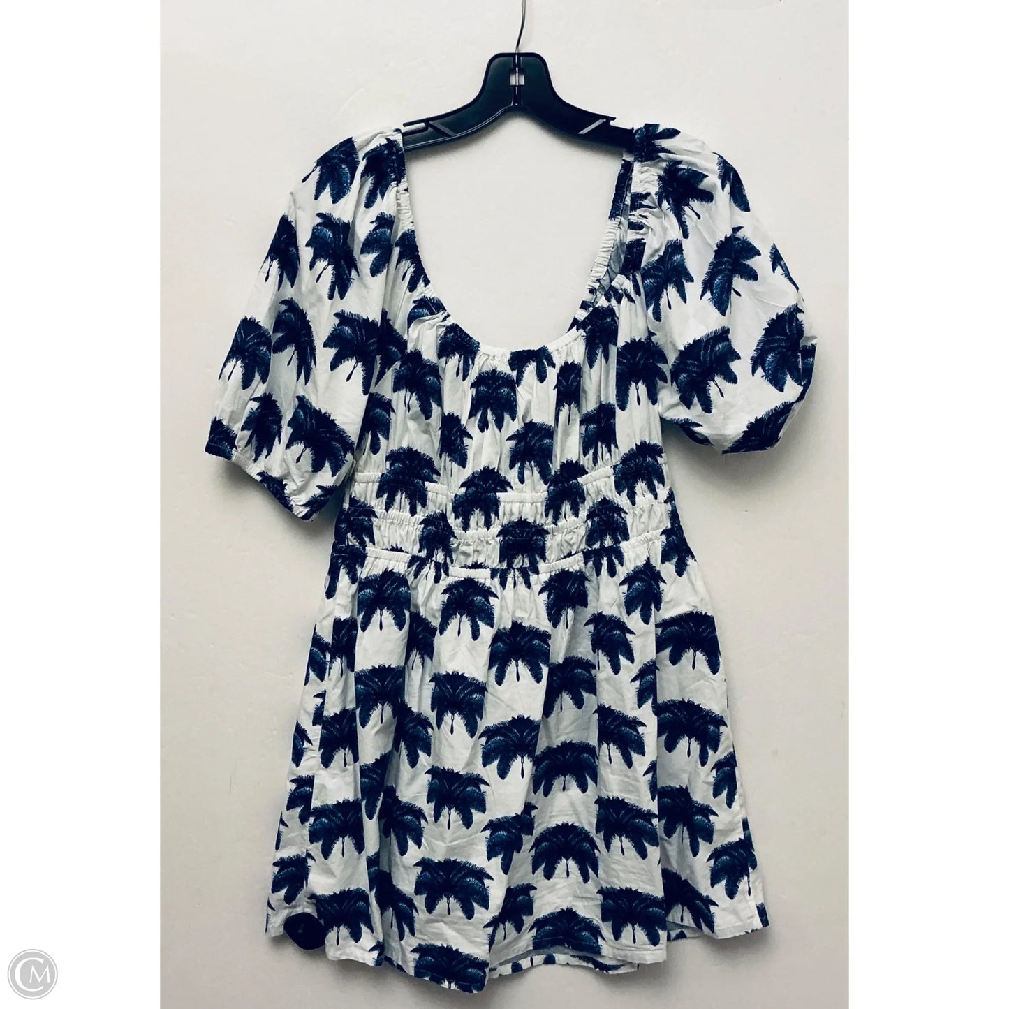 Dress Casual Midi By H&m In Blue & White, Size: M