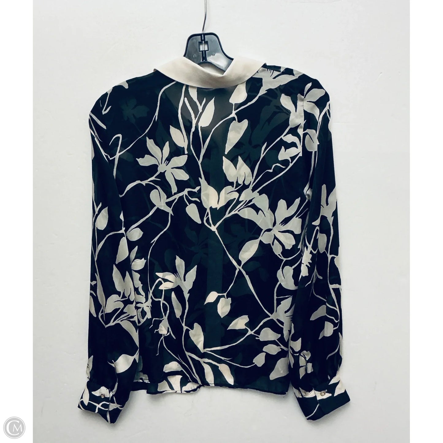Top Long Sleeve By Zara In Black & White, Size: Xs