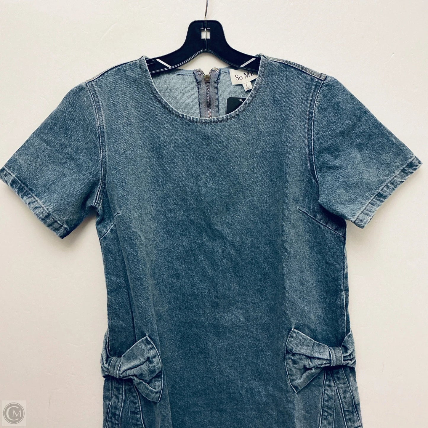 Dress Casual Midi By Clothes Mentor In Blue Denim, Size: L