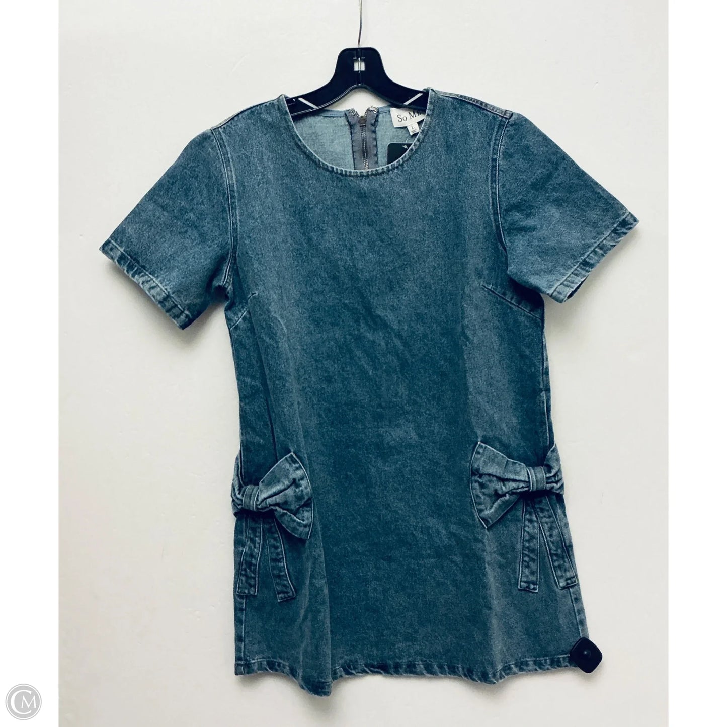 Dress Casual Midi By Clothes Mentor In Blue Denim, Size: L