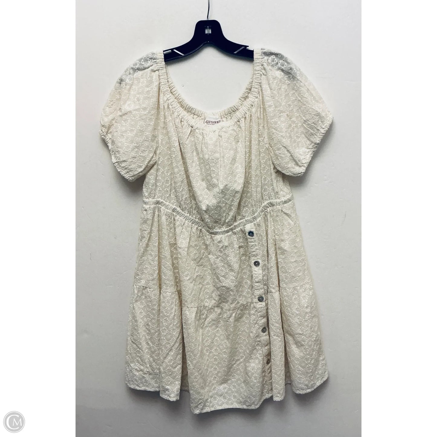 Dress Casual Short By Shyanne In White, Size: Xl
