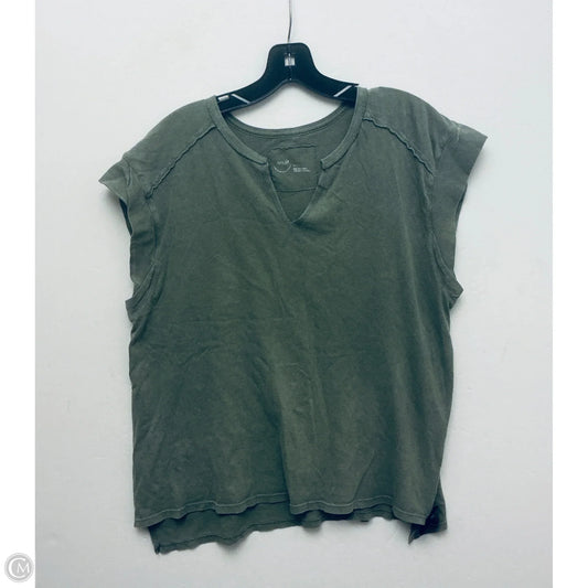 Top Short Sleeve Basic By Aerie In Green, Size: S
