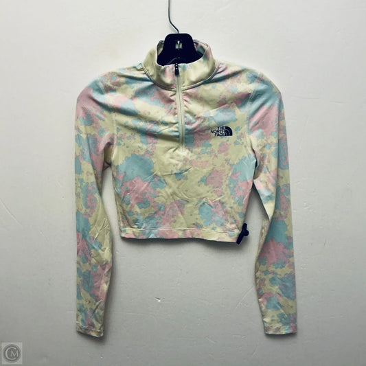 Athletic Top Long Sleeve Collar By The North Face In Multi-colored, Size: Xs