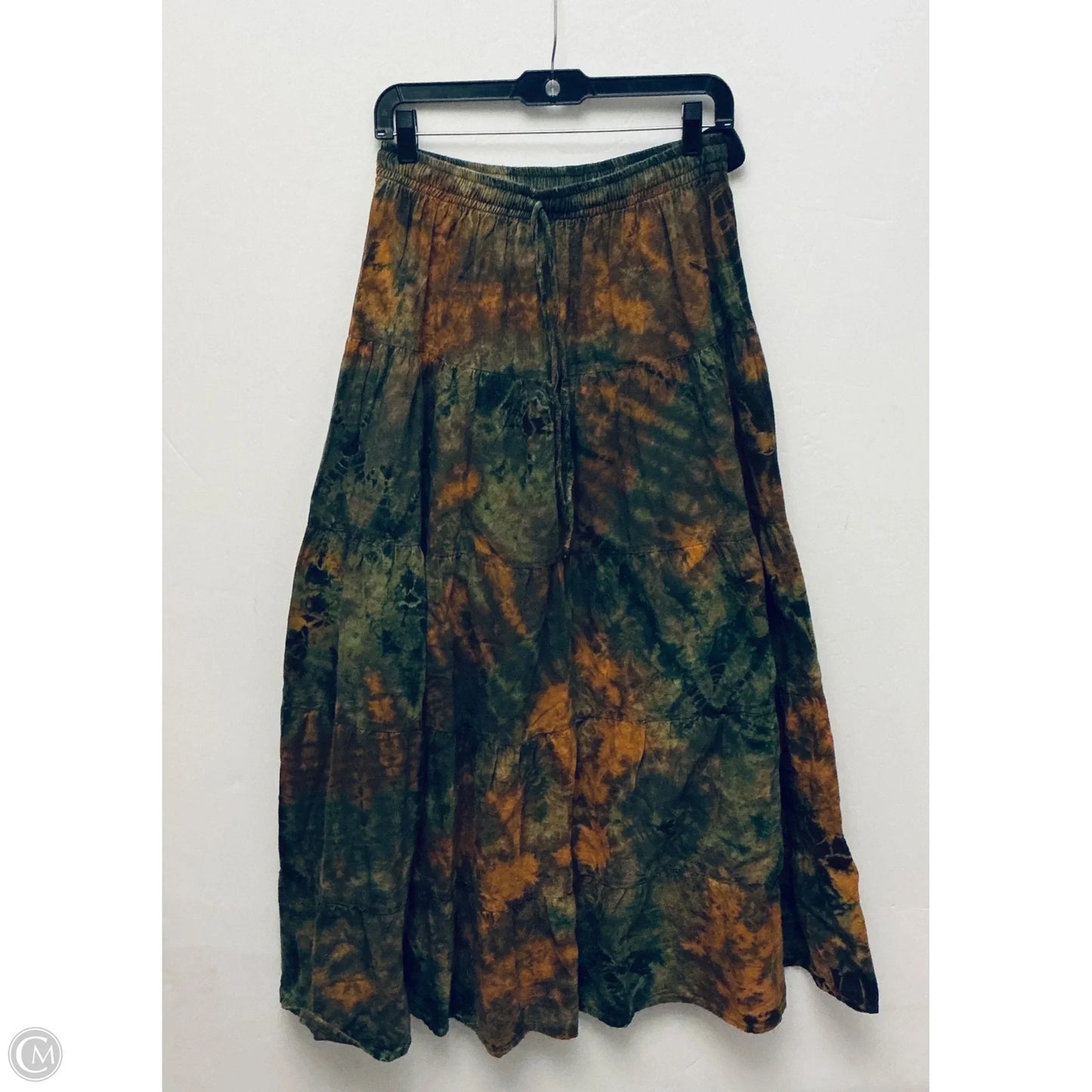 Skirt Maxi By Earthbound In Green & Orange, Size: S