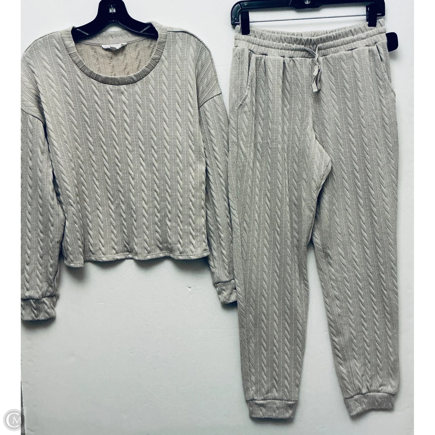 Lounge Set Pants By Olive And Oak In Tan, Size: M