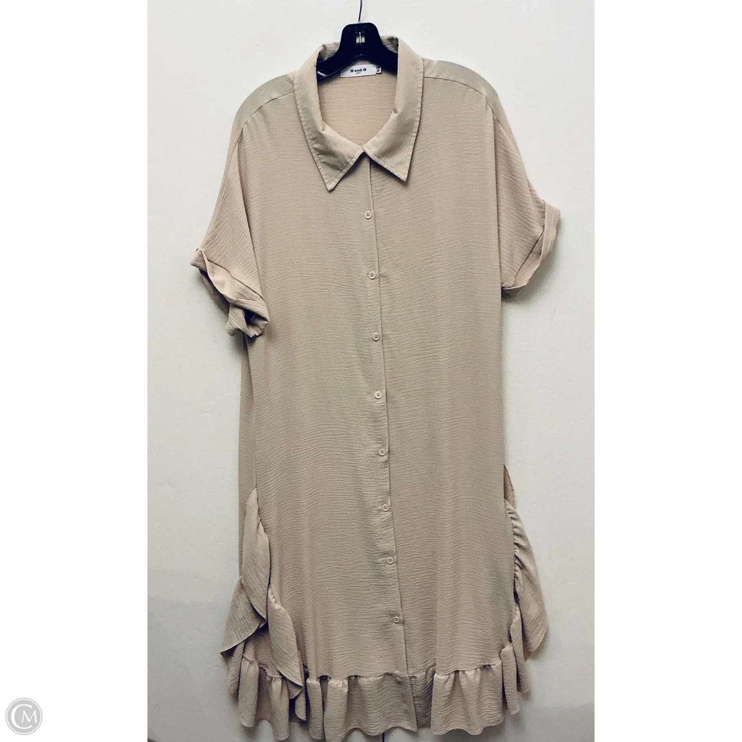 Dress Work By Clothes Mentor In Tan, Size: S