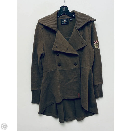 Sweater Cardigan By Harley Davidson In Green, Size: M