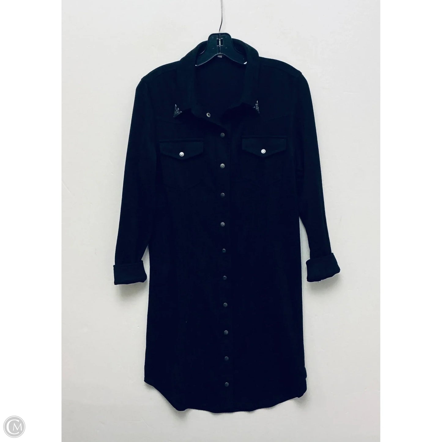 Dress Casual Midi By Reba In Black, Size: M