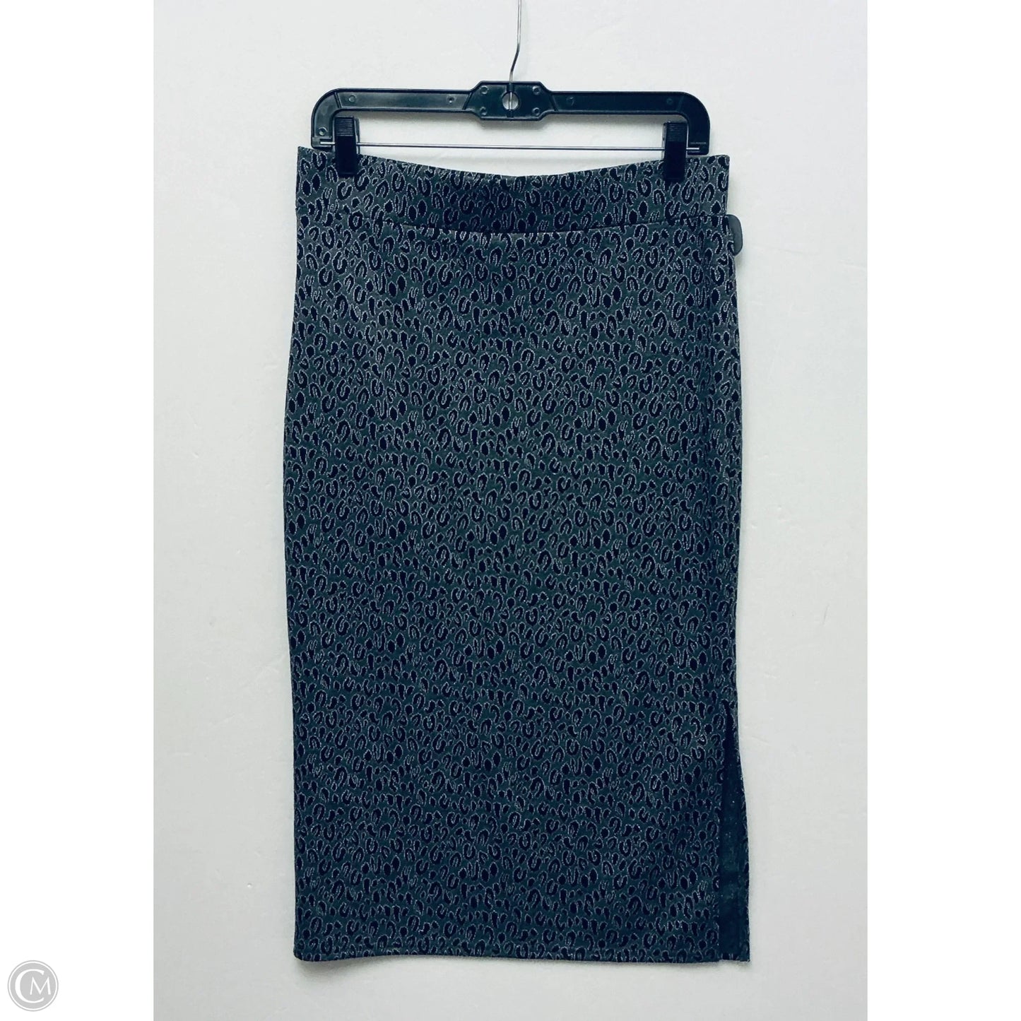 Skirt Midi By Loft In Silver, Size: M