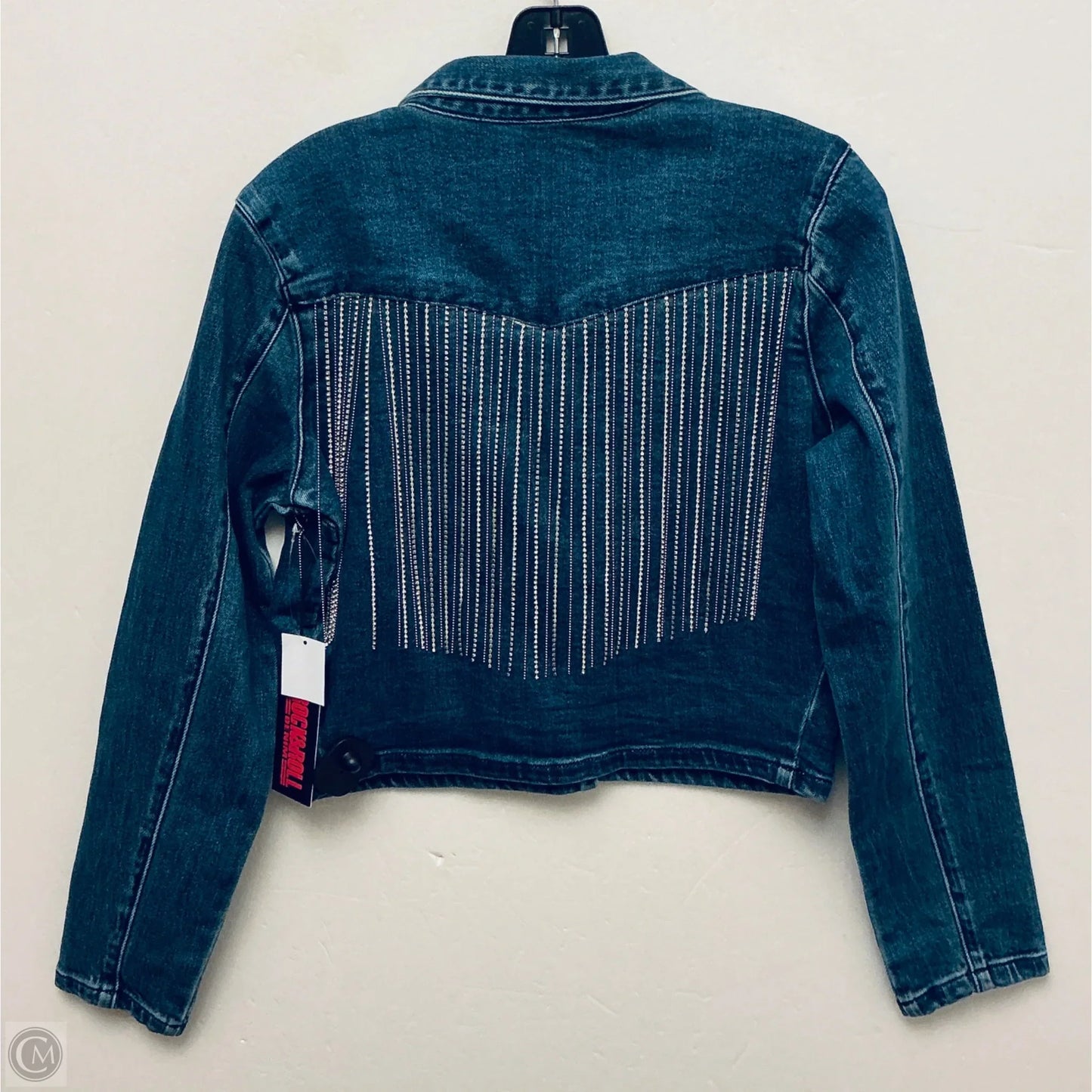 Jacket Denim By Rock & Roll In Blue Denim, Size: L