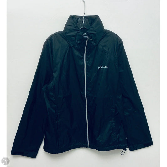Jacket Windbreaker By Columbia In Black, Size: Xxl