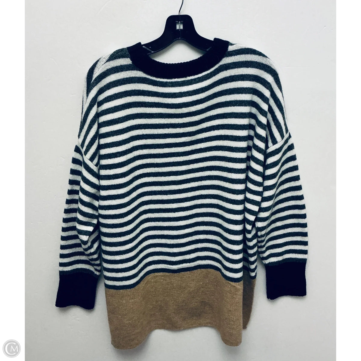 Sweater By Vince Camuto In Striped Pattern, Size: L