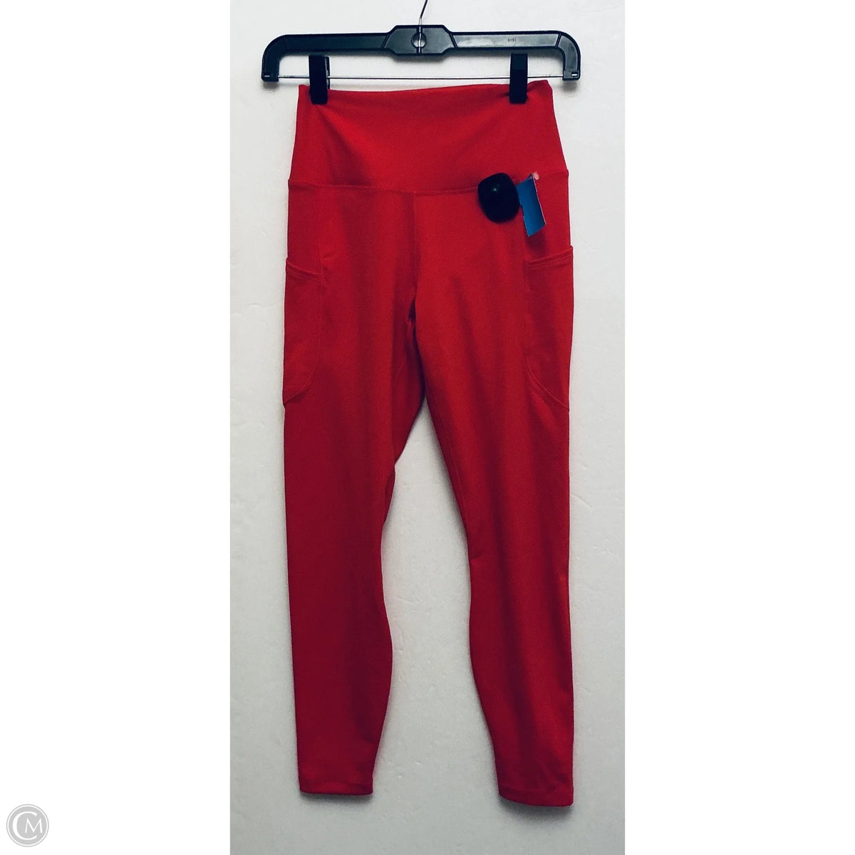 Athletic Leggings By Nike In Red, Size: M