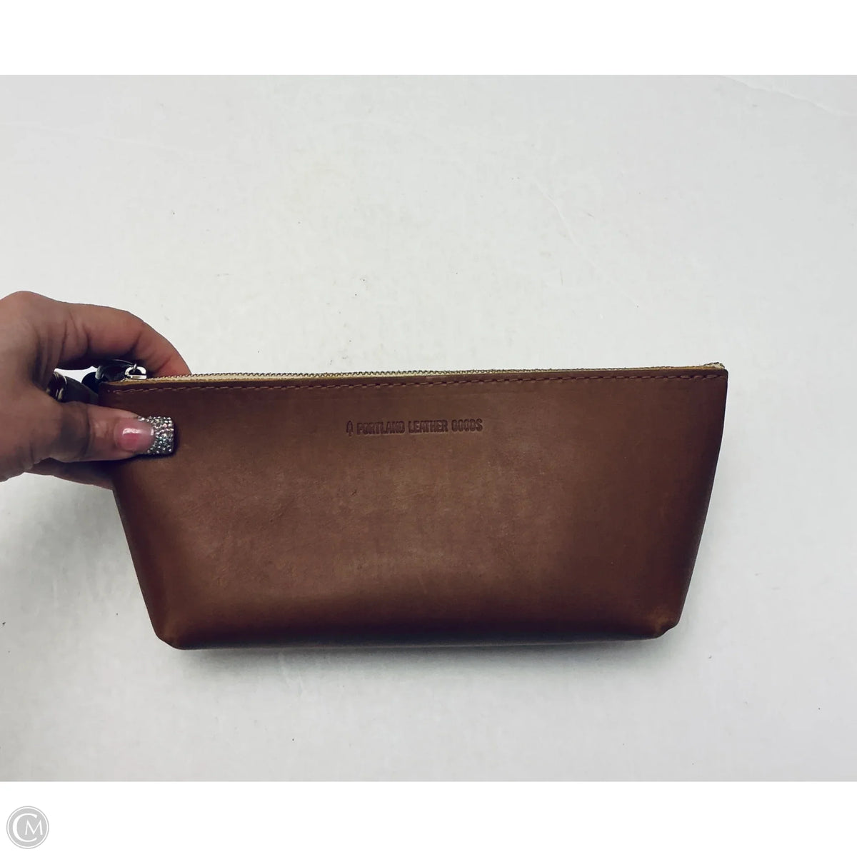 Makeup Bag Leather By Portland Leather, Size: Large