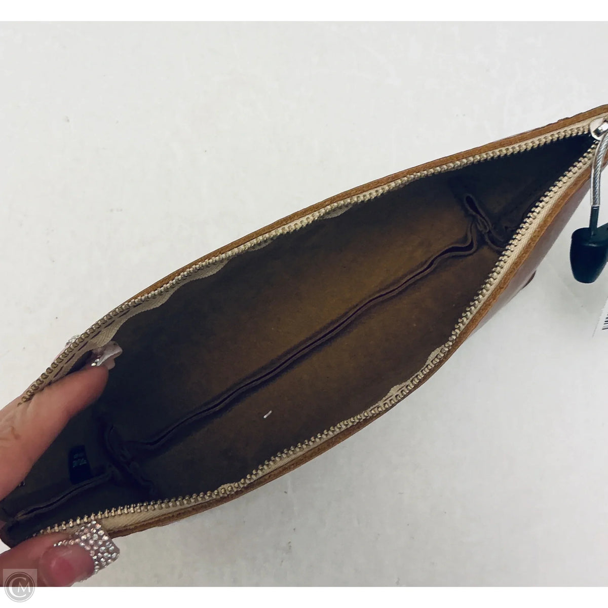 Makeup Bag Leather By Portland Leather, Size: Large
