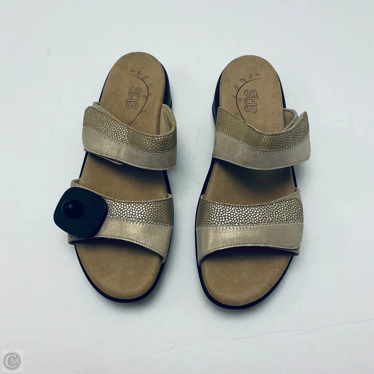 Sandals Flats By Sas In Gold, Size: 9