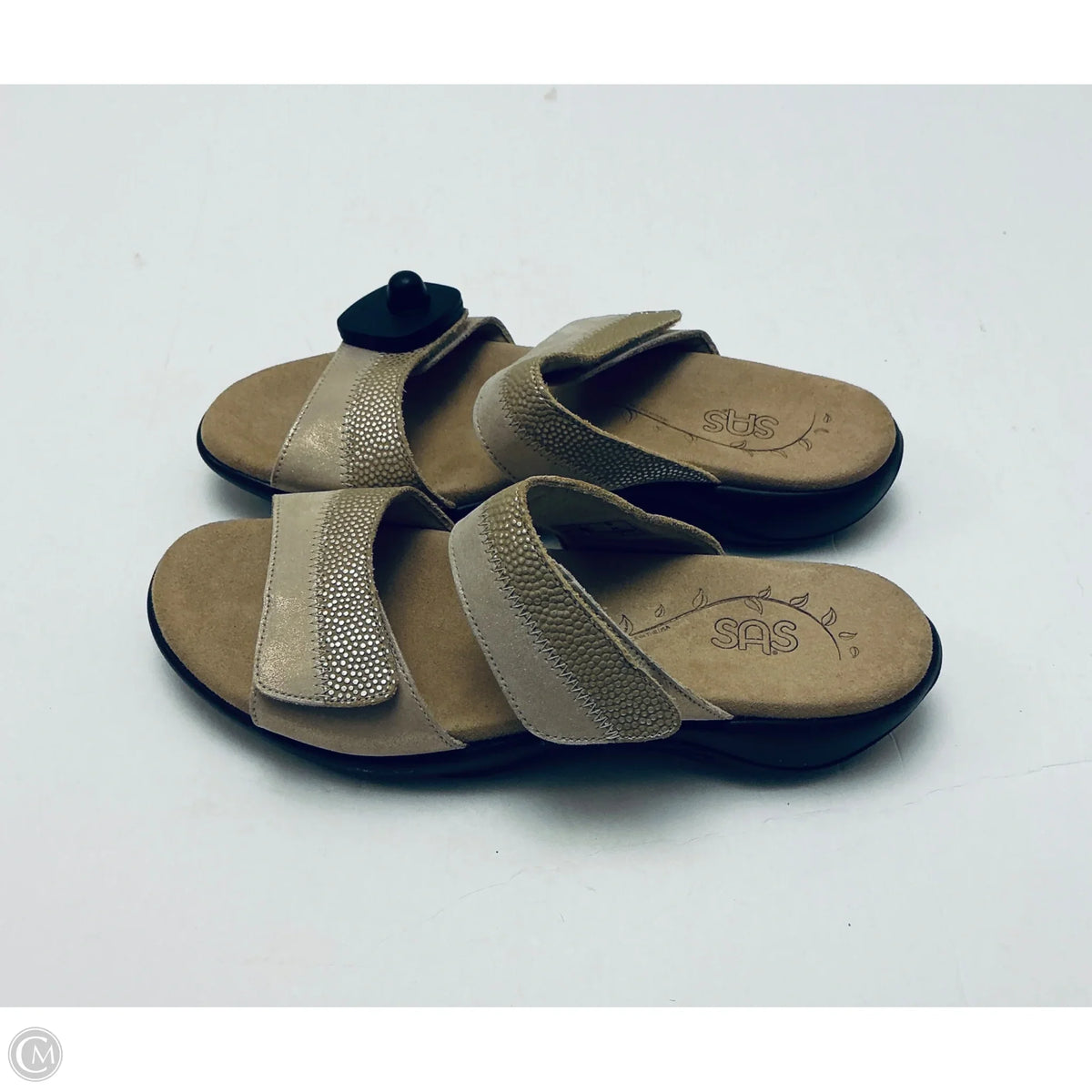 Sandals Flats By Sas In Gold, Size: 9