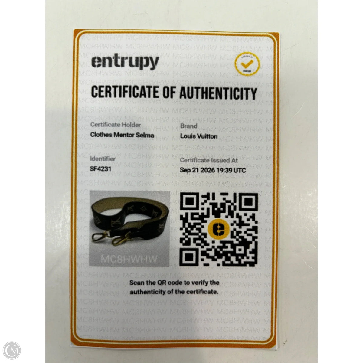 Accessory Luxury Designer Tag By Louis Vuitton