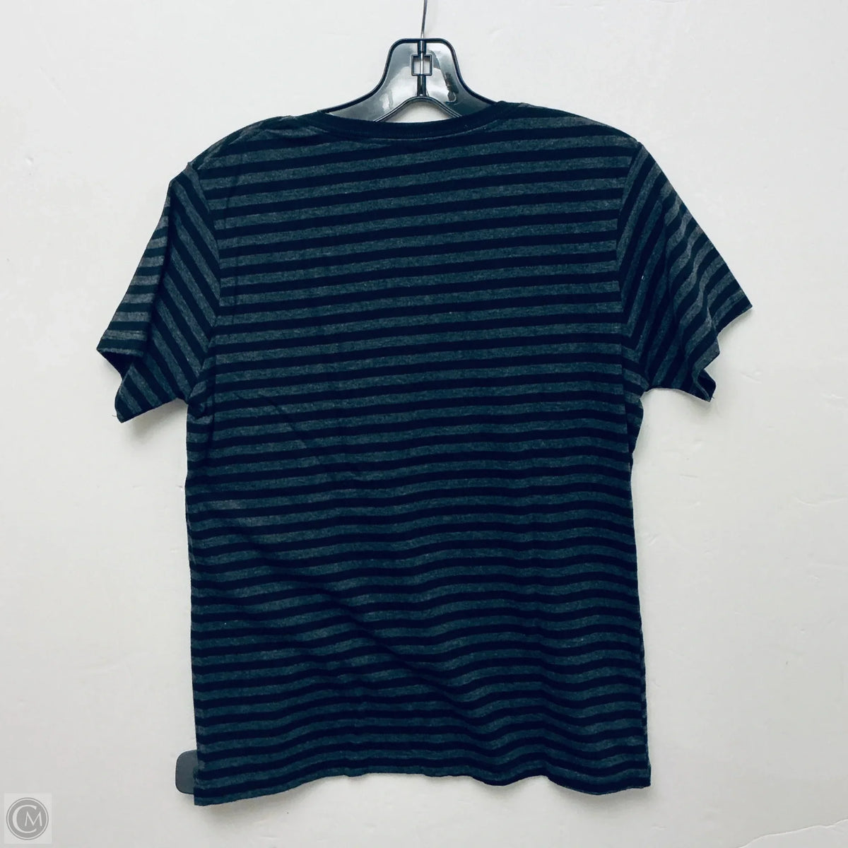 Top Short Sleeve Basic By Clothes Mentor In Striped Pattern, Size: M