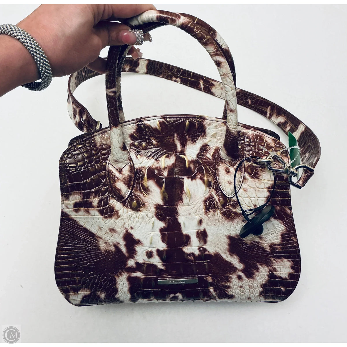 Handbag Designer By Brahmin, Size: Medium
