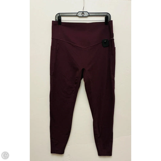 Athletic Leggings By Halara In Purple, Size: Xl