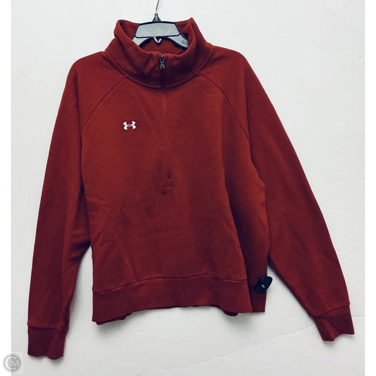 Athletic Jacket By Under Armour In Red, Size: 2x