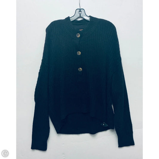 Sweater Cardigan By Free People In Black, Size: M