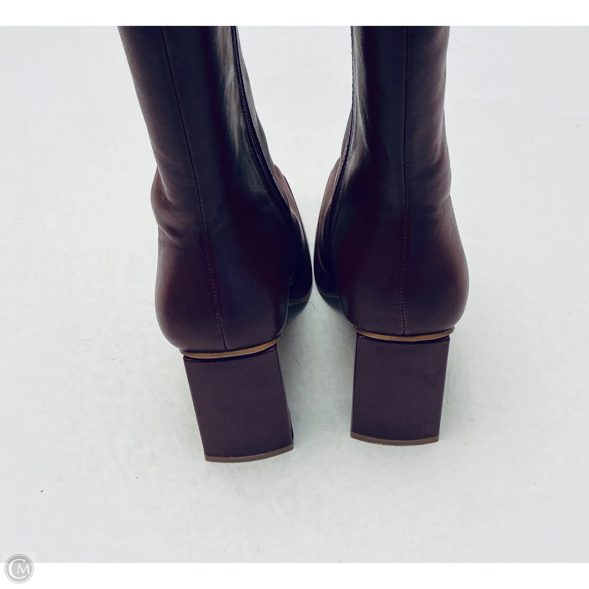 Boots Ankle Heels By Lulus In Maroon, Size: 6.5