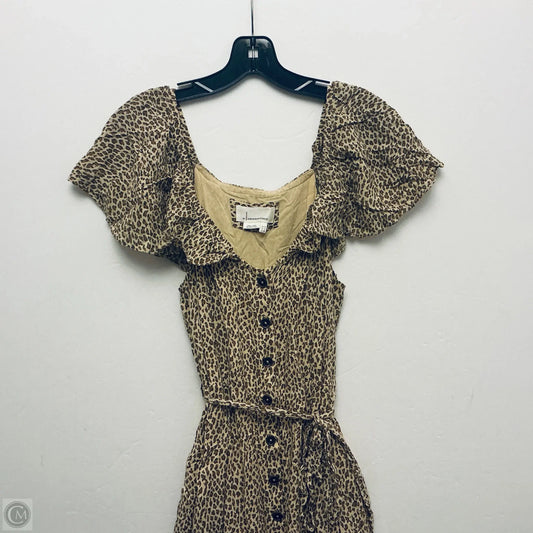 Dress Casual Maxi By Anthropologie In Animal Print, Size: S