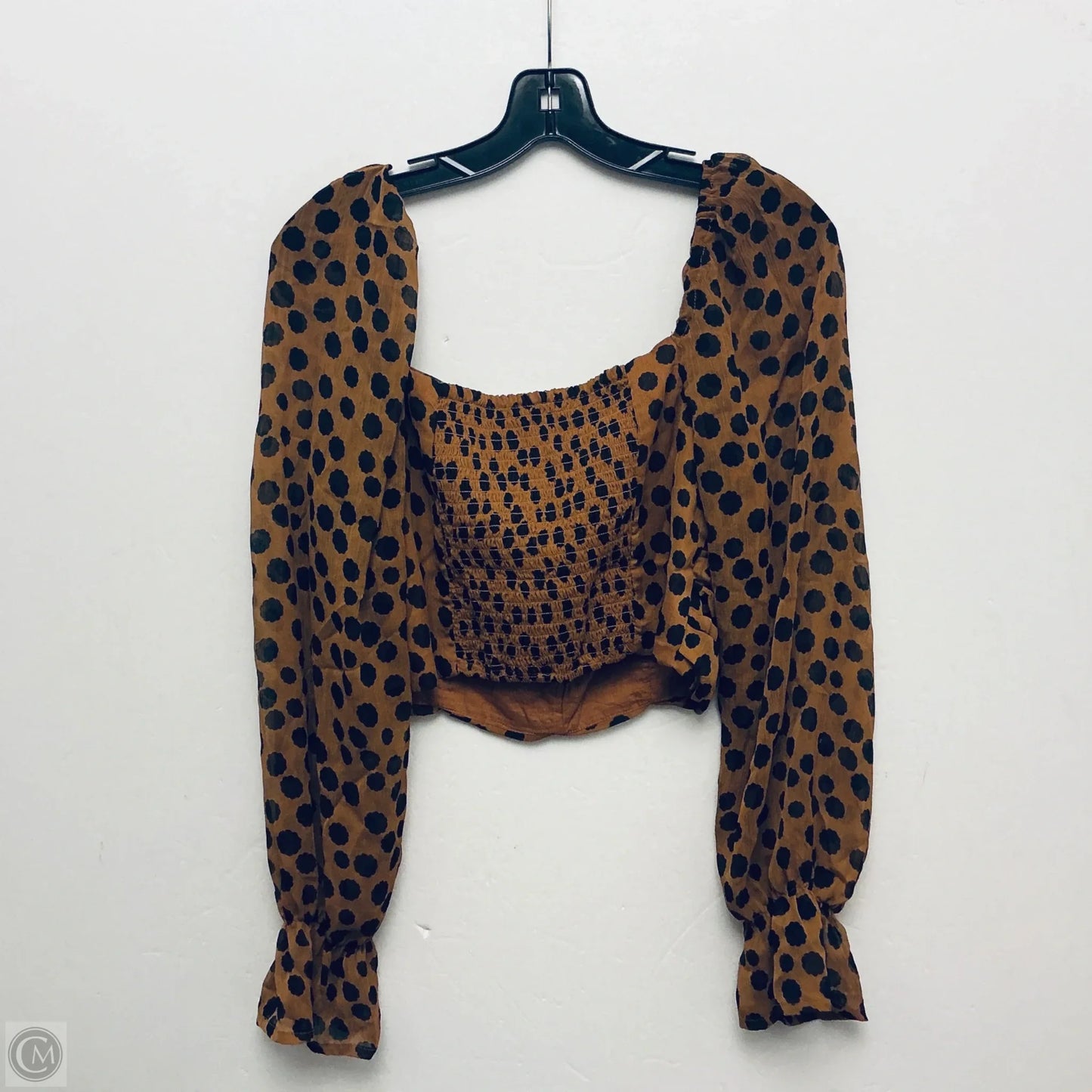 Top Long Sleeve By Free People In Animal Print, Size: S
