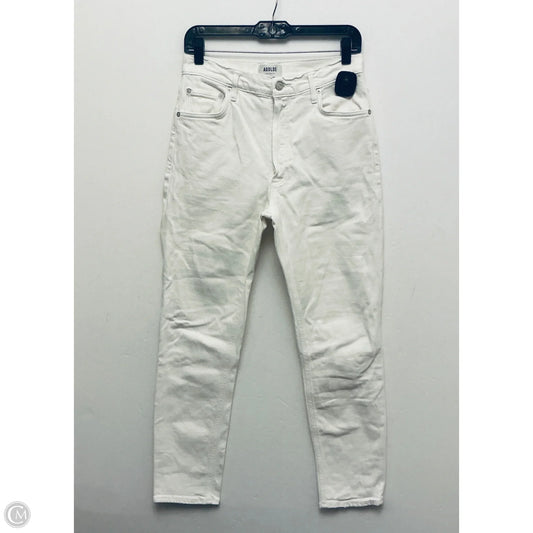 Jeans Skinny By Agolde In White, Size: 6