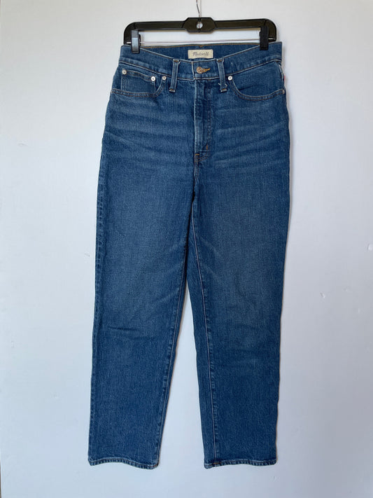 Blue Denim Jeans Straight Madewell, Size 6