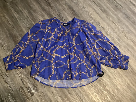 Blue Top Long Sleeve Maeve, Size M