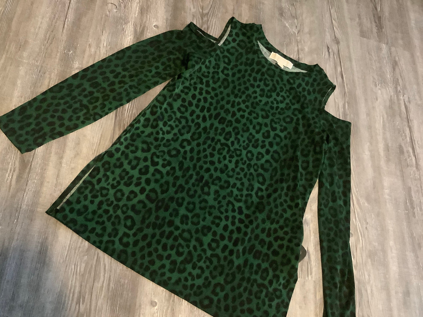 Animal Print Top Long Sleeve Michael Kors, Size S